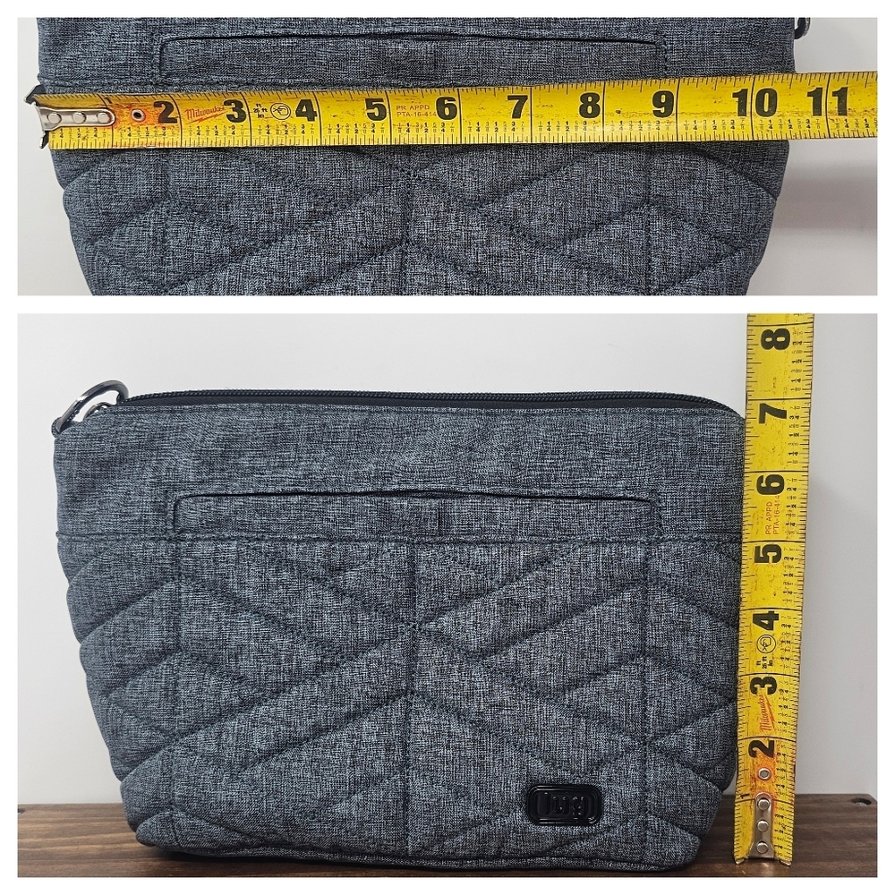 Lug Women's Flare Heather Gray Camo Interior Quilted RFID Crossbody Bag - Picture 16 of 16